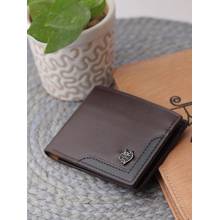 ZEVORA Brown Men Two Fold Leather Wallet