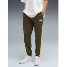 Puma Colorblock Men Green Joggers