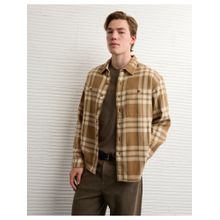 American Eagle Men Khaki Shirt