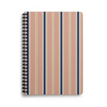 DailyObjects Salmon Pin Stripe A5 Spiral Notebook