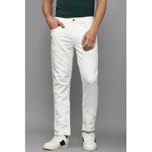 Louis Philippe Men White Dark Slim Fit Jeans