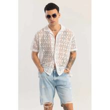 Snitch Giulietta White Crochet Shirt