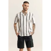 Snitch VertiStitch White Crochet Shirt