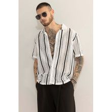 Snitch Cube Couture White Crochet Shirt