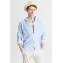 Snitch Stripehaven Light Blue Stripe Shirt