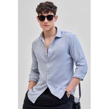 Snitch Light Blue Textured Shirt