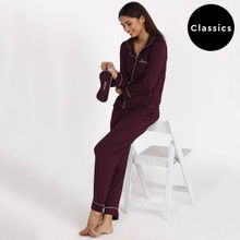 Nykd by Nykaa Modal Button Down Pajama Set 2 - Purple NYS001