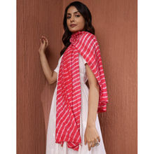 Fabindia Pink Viscose Tie & Dye Stole