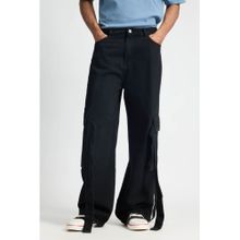 FREAKINS Black Workwear Men's Cargo Pants