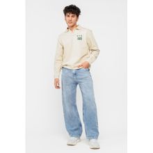 FREAKINS Blue Abrasion Straight Men's Jeans