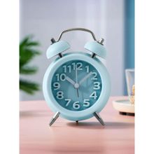 UMAI Alarm Clock with Night Light Twin Bell- Blue