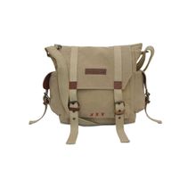 The House of Tara Camel Yellow Canvas Unisex Multiutility Cross Body Sling Side Bag