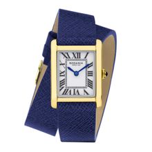 Rodania Lausanne Analouge White Rectangle Dial Womens Watch - R27004 -Comes With An Extra Strap