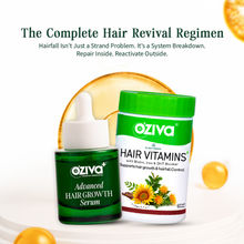 OZiva Advanced Hair Serum Plus Hair Vitamins, Redensyl, Lindera, SesZenBio & Visible Hair Growth