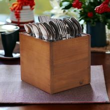 FNS Slim Line Premium Stainless Steel Cutlery (Set of 25) With Wooden Holder