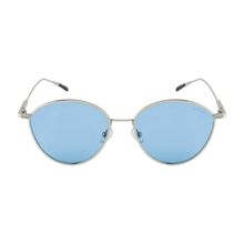 Opium Eyewear Women Blue Oval Sunglasses with Polarised and UV Protected Lens - OP-10024-C01