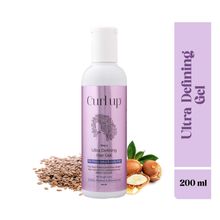 Curl Up Ultra Defining Curly Hair Gel - Strong Hold Flaxseed Hair Gel -For Wavy & Curly Hair