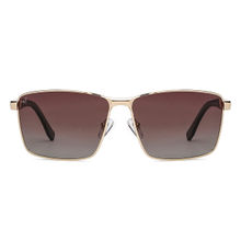 Vincent Chase Brown Gradient Rectangle Sunglasses-VC S13969