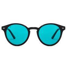 Vincent Chase By Lenskart Black Green Medium Round Sunglasses - VC S11744