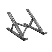 Portronics My Buddy K Foldable Adjustable Metal Frame Laptop Stand For All Laptops (grey)