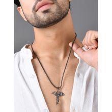 Voylla Eclipse Enigmatic Black Dragon Mens Pendant