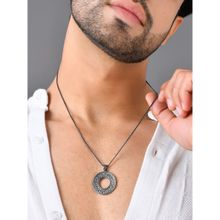 Voylla Eclipse Statement Black Mens Pendant