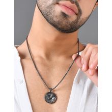 Voylla Eclipse Majestic Wolf Black Mens Pendant