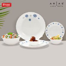 At Home by Nilkamal Arias Fluted Twilight Haze Dinner Set - 33 Pieces