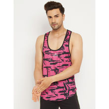 Athlisis Pink Men Training Gym Quick Dry Tank Top