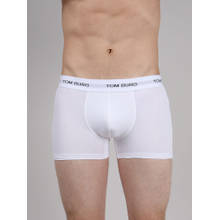 TOM BURG Men White Solid Trunk with Ultrasoft Waistband