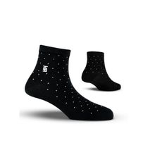 SockSoho Classic Black Edition Ankle Length Men Cotton Socks - Black
