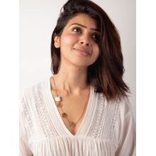 SOUL WORKS Off White Stone Aurora Necklace