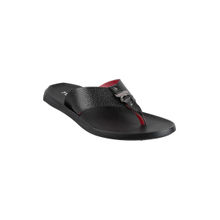 Metro Mens Black Flat ChappalsMetro Mens Black Sandals
