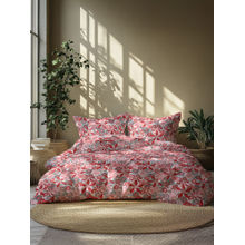 GRES Home 120TC 100% Cotton Double Bedsheet With 2 Pillow Covers - Crimson Red