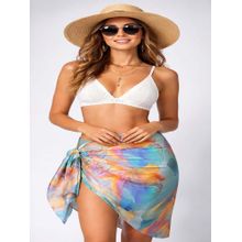 Mod & Shy Women Multi-Color Solid Wrap Around Swim Coverup