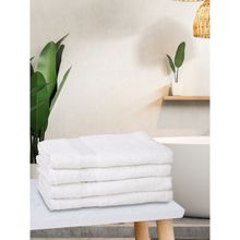 KOPA Quick Dry 100% Cotton Soft Terry Towel -4Pc Bath Towel D'Ross Solid-White