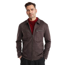 Rare Rabbit Bax-3 Dark Brown Plain Relaxed Fit Jacket