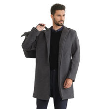 Rare Rabbit Dune-2 Grey Plain Relaxed Fit Coat