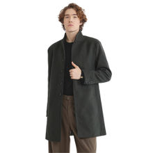Rare Rabbit Dune-2 Olive Plain Relaxed Fit Coat
