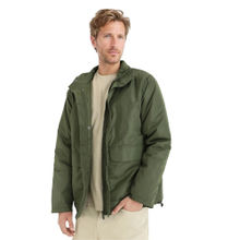 Rare Rabbit Oba Dark Green Plain Relaxed Fit Jacket