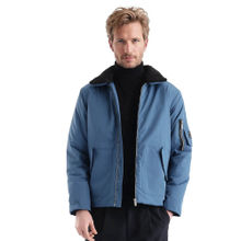 Rare Rabbit Roboss Teal Plain Regular Fit Jacket