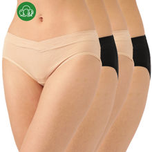 Inner Sense Women's Organic Cotton Antimicrobial Maternity Panty (pack Of 4) - Multi-Color