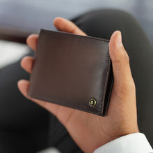 Lapis Bard Ducorium Bi-Fold Wallet With Coin Pocket - Bordeaux