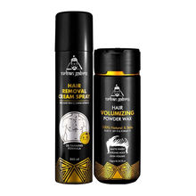 UrbanGabru Hair Removal Cream Spray + Hair Volumizing Powder Wax - Men'S Grooming Kit