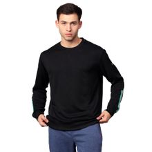 Trenz Black Crew Neck Men Full Sleeves Sweatshirt