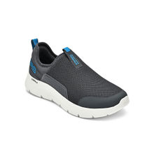 SKECHERS Men GO WALK FLEX Charcoal & Blue Walking Shoes