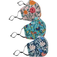 Chumbak New and Improved 'The Brighter Side' Face Masks Adult Combo Pack For Women- Set Of 3