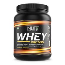 Inlife Whey Protein Powder With Isolate Concentrate Hydrolysate & Digestive Enzymes Vanilla 400gm