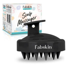 Fabskin Hair Scalp Massager & Shampoo Hair Brush - Black