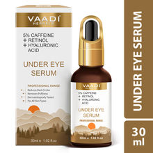 Vaadi Herbals Under Eye Serum With 5% Caffeine & Retinol & Hyaluronic Acid